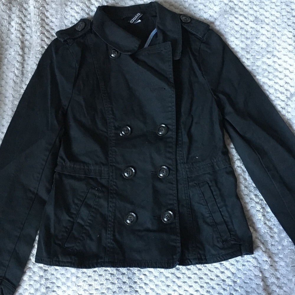 Small H&M black pea coat